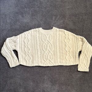 Jessica Simpson Cream Cable Knit Sweater